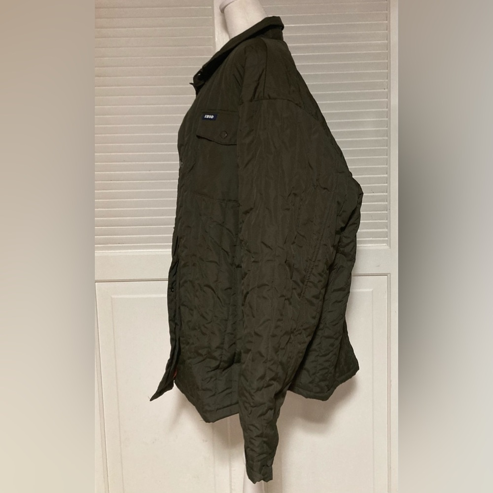 EC IZOD Quilted Pattern Shade of Olive Jacket Plus Size  3XL/3TG - Picture 6 of 14